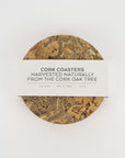 Natural Cork Coasters - Round