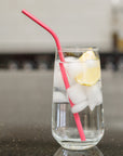 Reusable Pink Straws