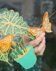 British Butterfly Sewn Garland