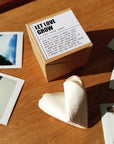 Wildflower seed paper 'Let love grow' single heart box