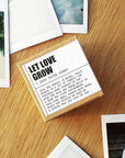 Wildflower seed paper 'Let love grow' single heart box