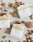 Love Soap - Rose Geranium with Rose buds