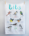 Tits Bird Cotton Tea Towel