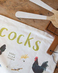 Cocks Bird Cotton Tea Towel