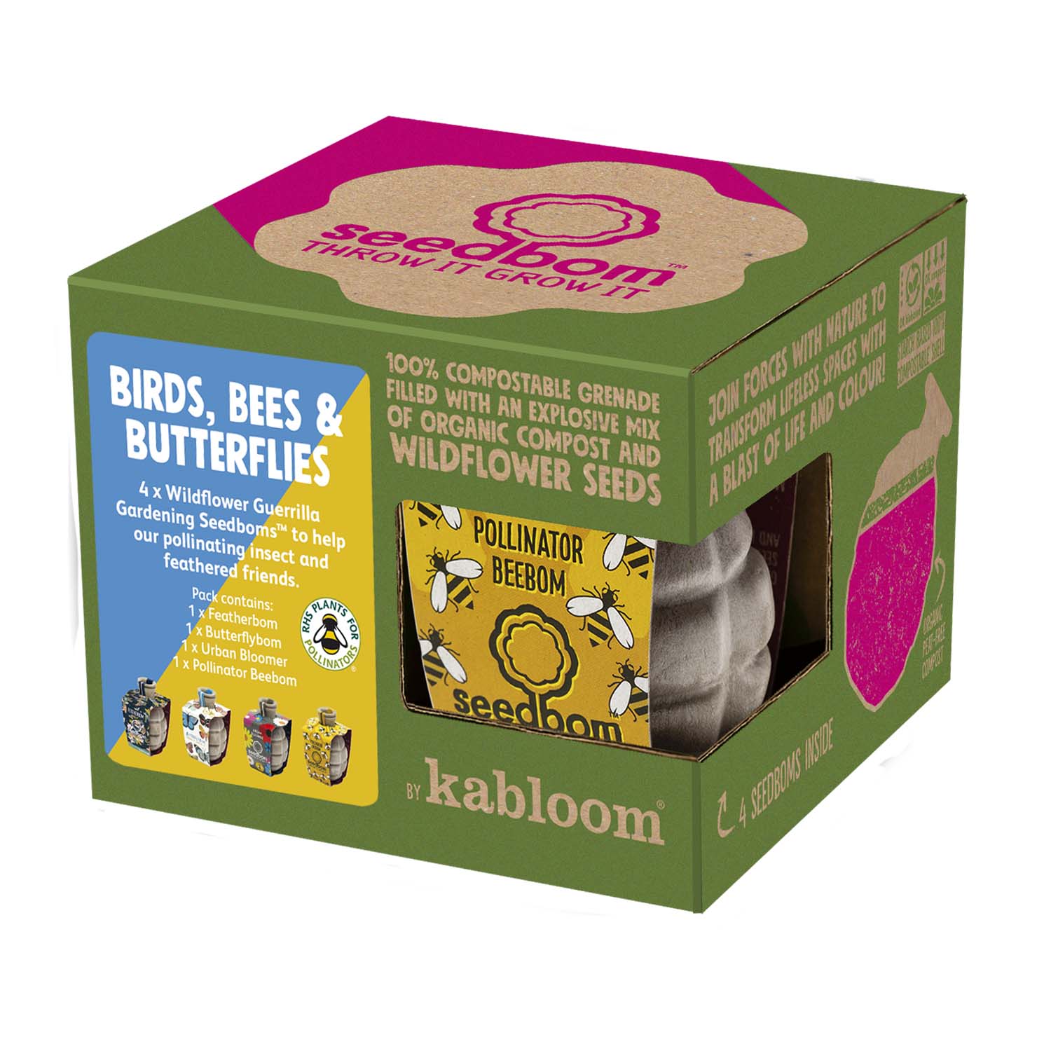 Birds, Bees & Butterflies Seedbom Gift Box