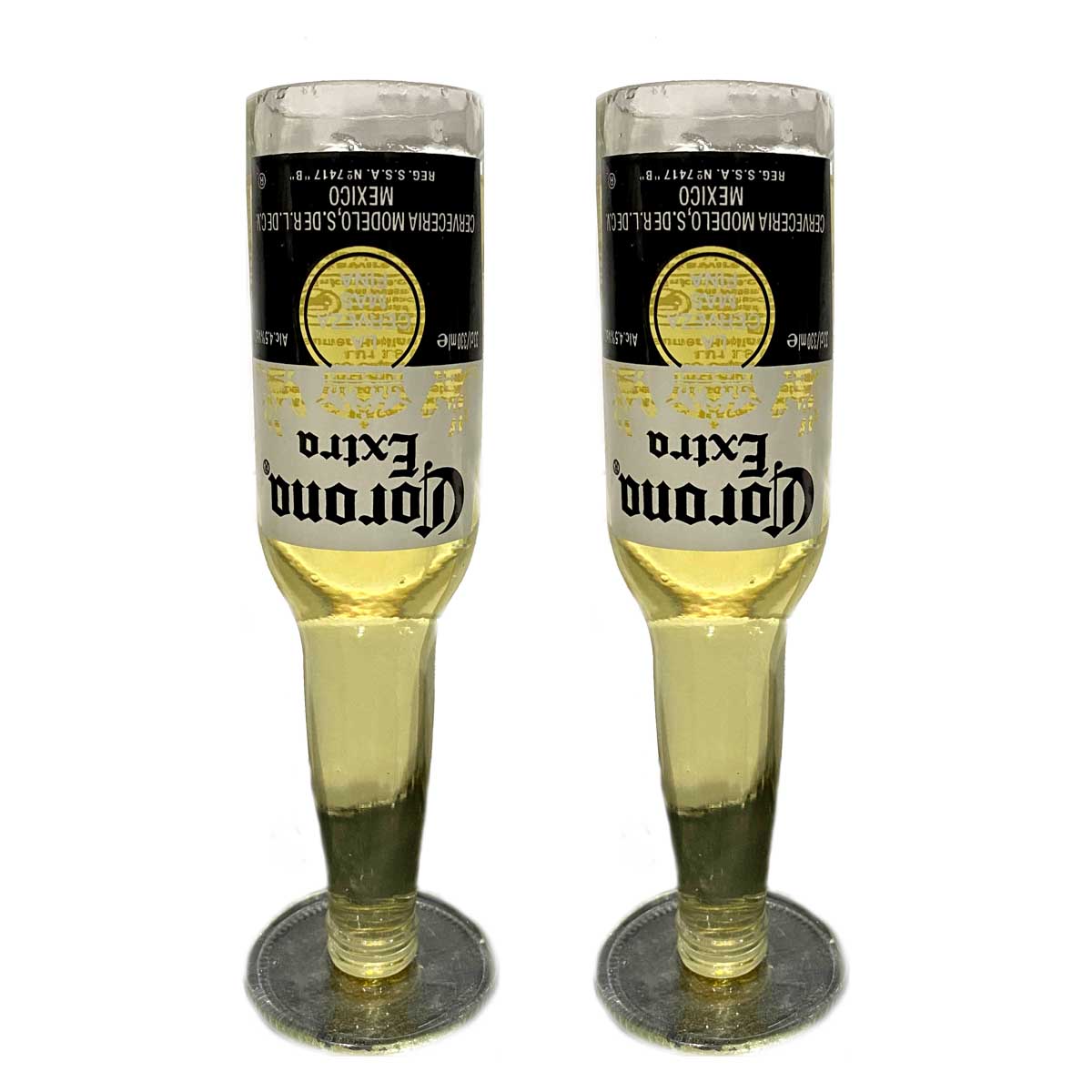 Corona Goblet Drinking Glasses