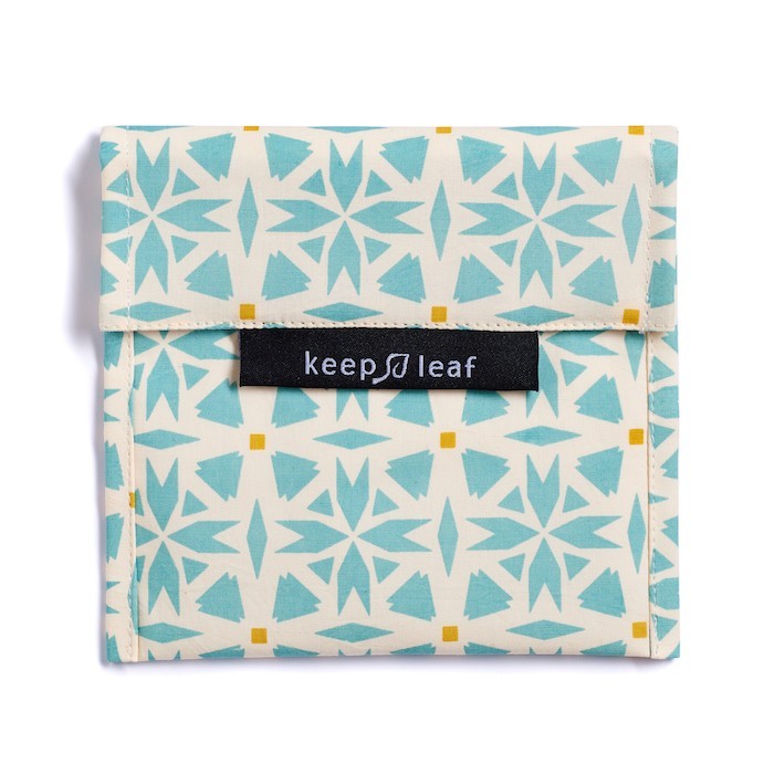 Keep Leaf Sandwich Bag with Geo Print