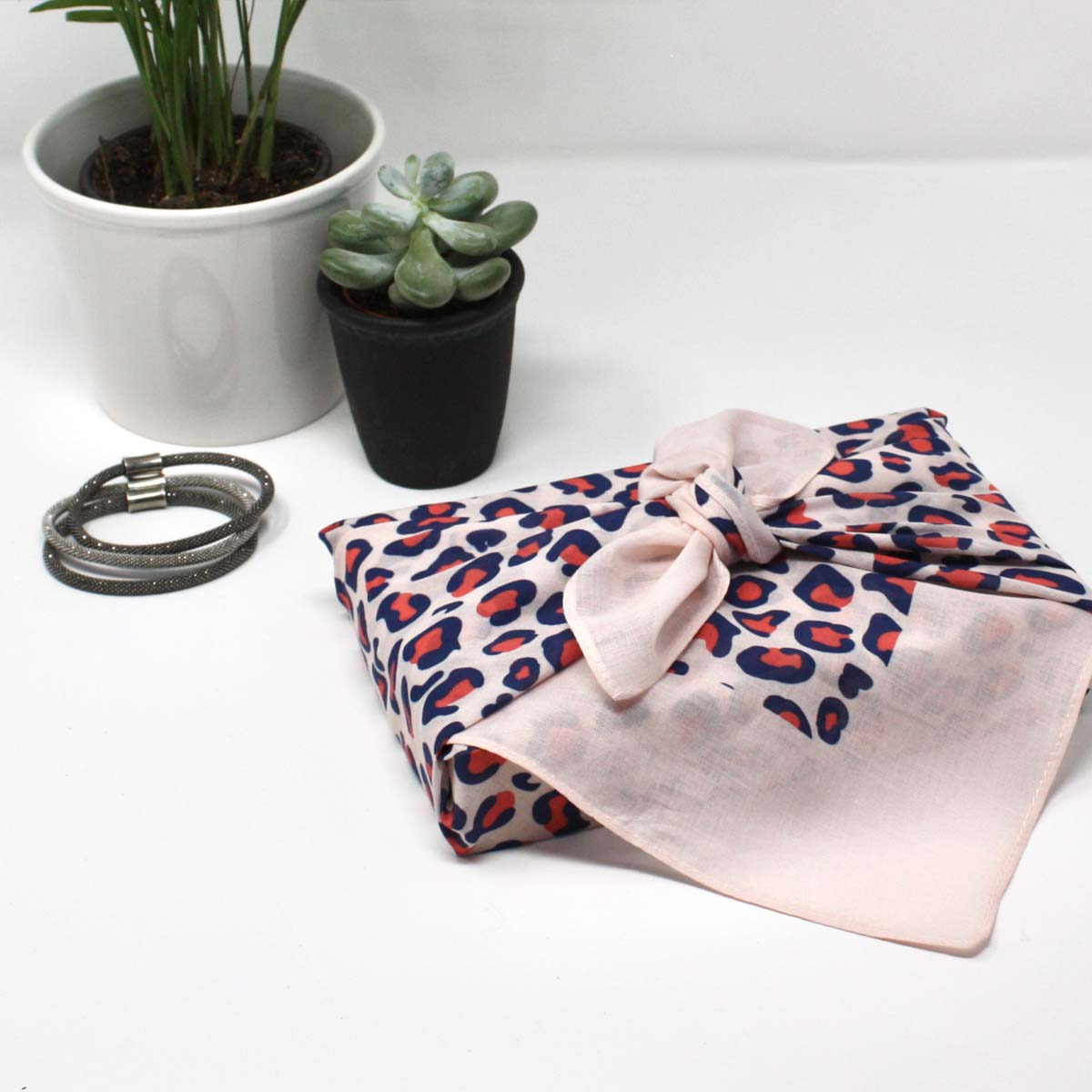 Pink Leopard Fabric Wrap