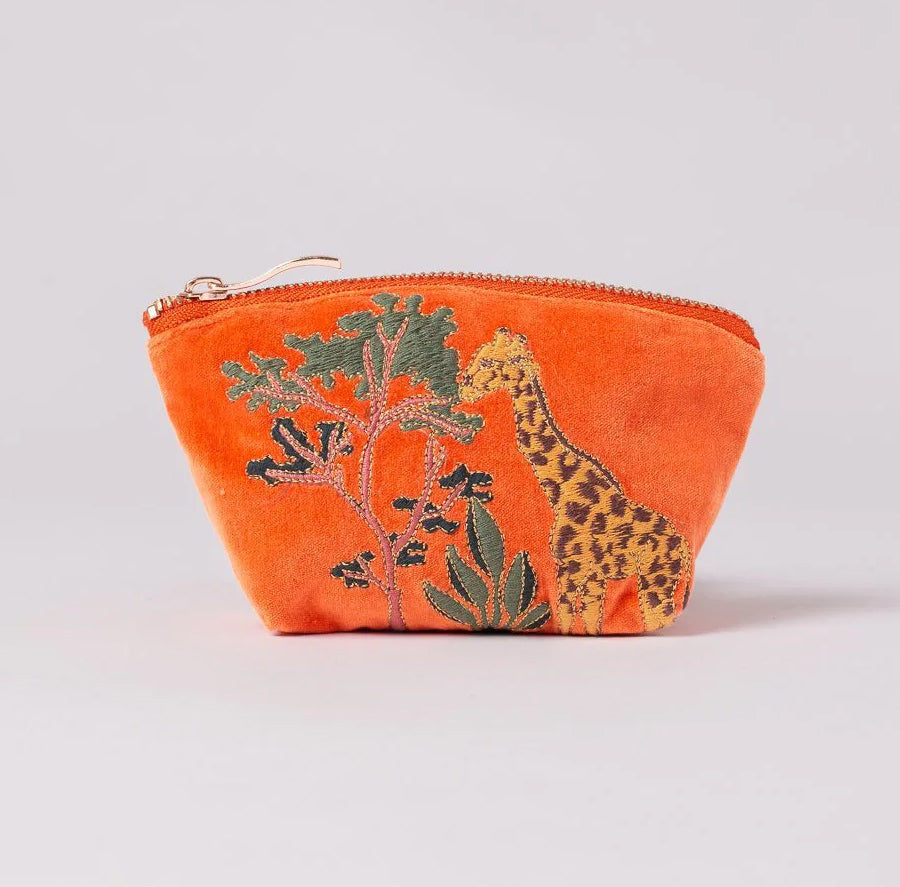 Orange Giraffe Coin Purse