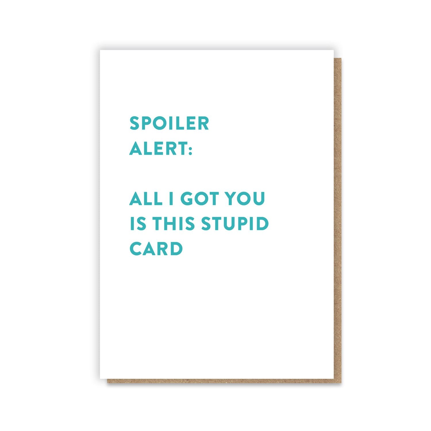 Spoiler Alert Card