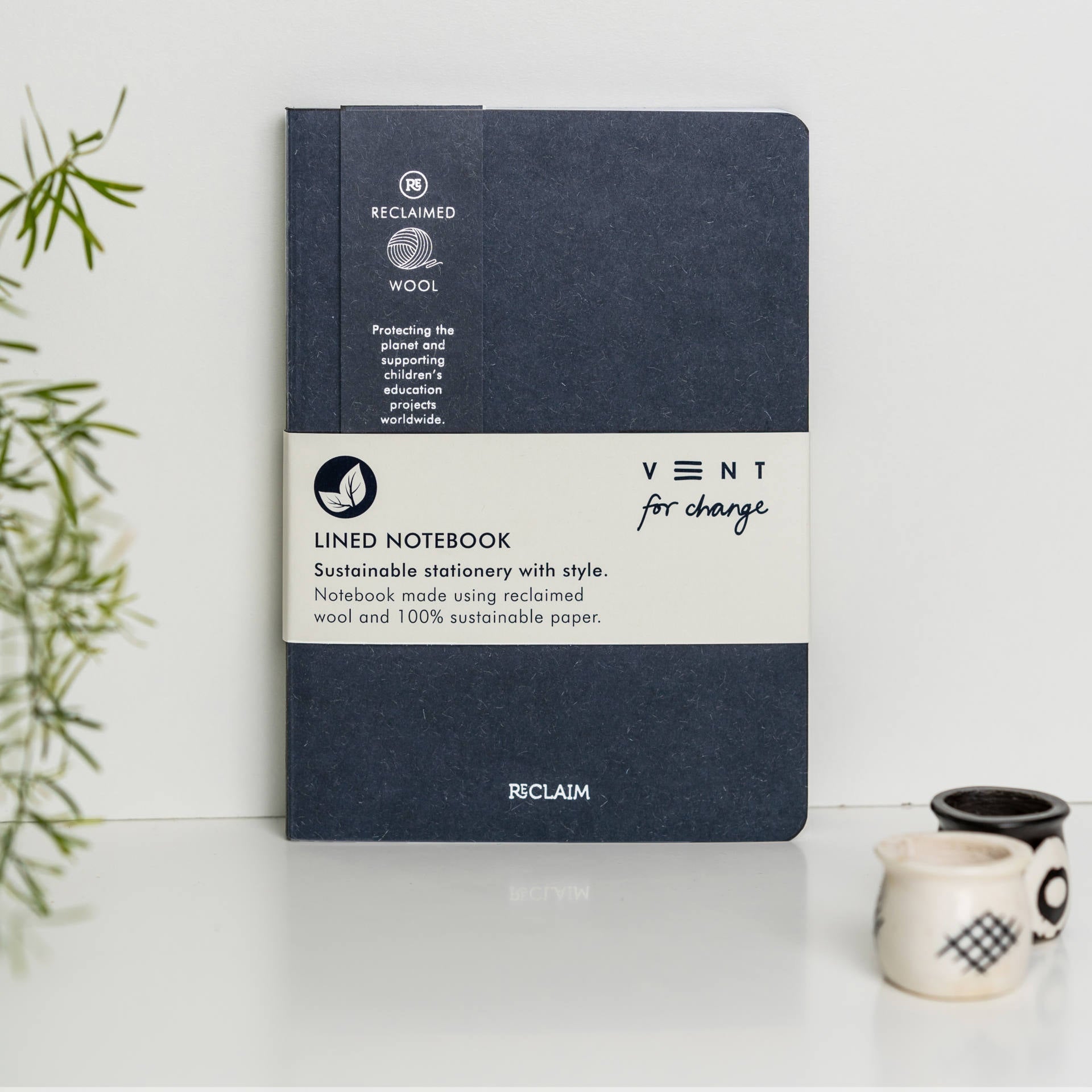RECLAIM A5 Notebook – Blue Wool