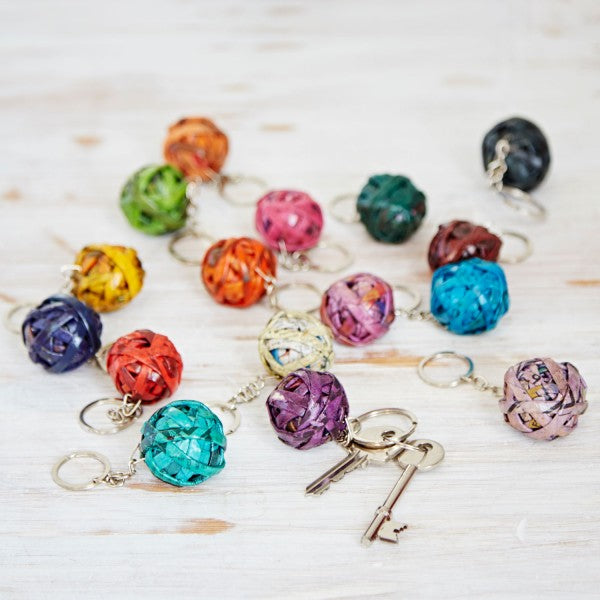 Recycled Newspaper Keyring