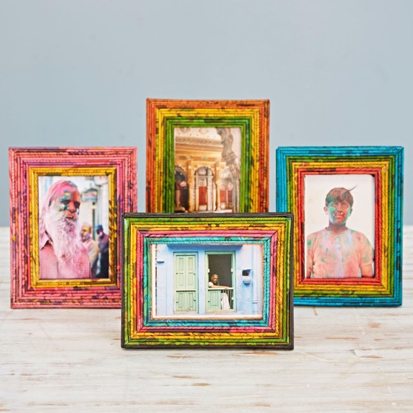 Recycled Magazine Photo Frame
