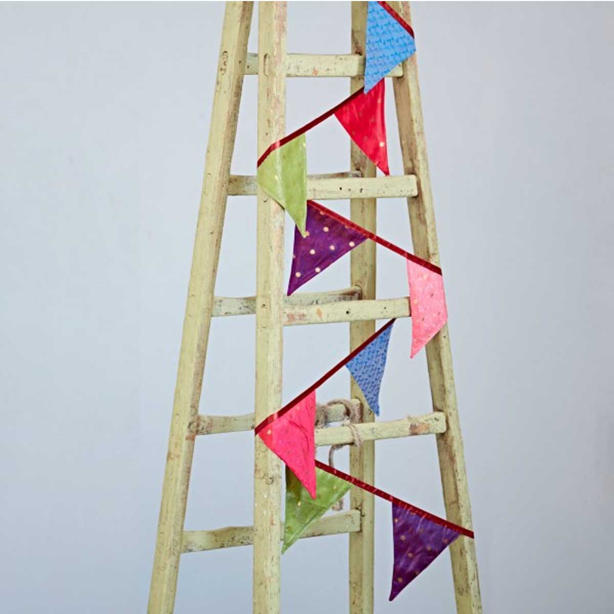 Recycled Sari Bunting