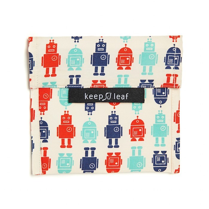 Keep Leaf Sandwich Bag with Robot Print