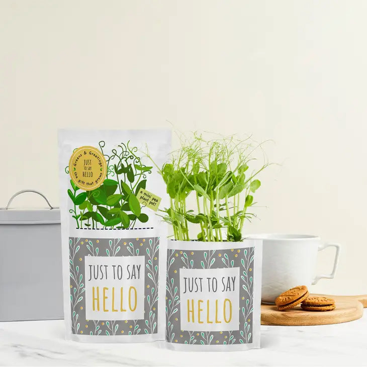 Just To Say Hello Greens & Greetings, Card and Seed Gift