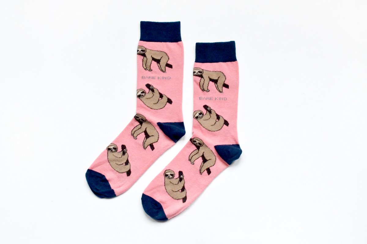 Save the Sloths Bamboo Socks