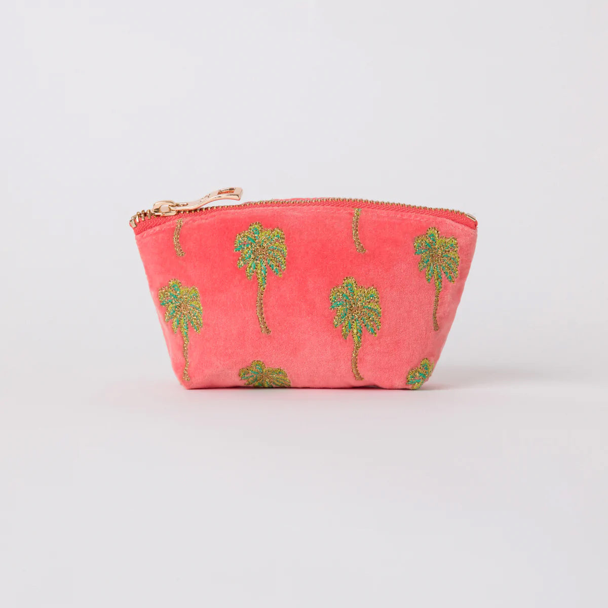 Summer Palm Coral Coin Purse