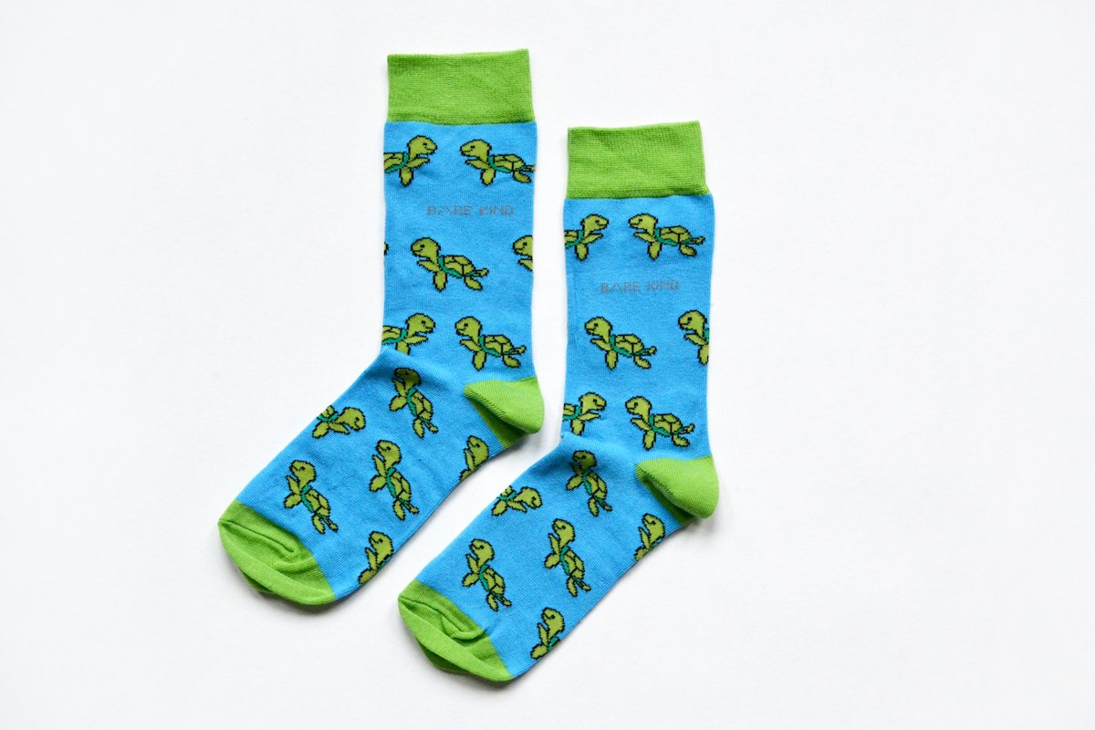 Save the Turtles Bamboo Socks