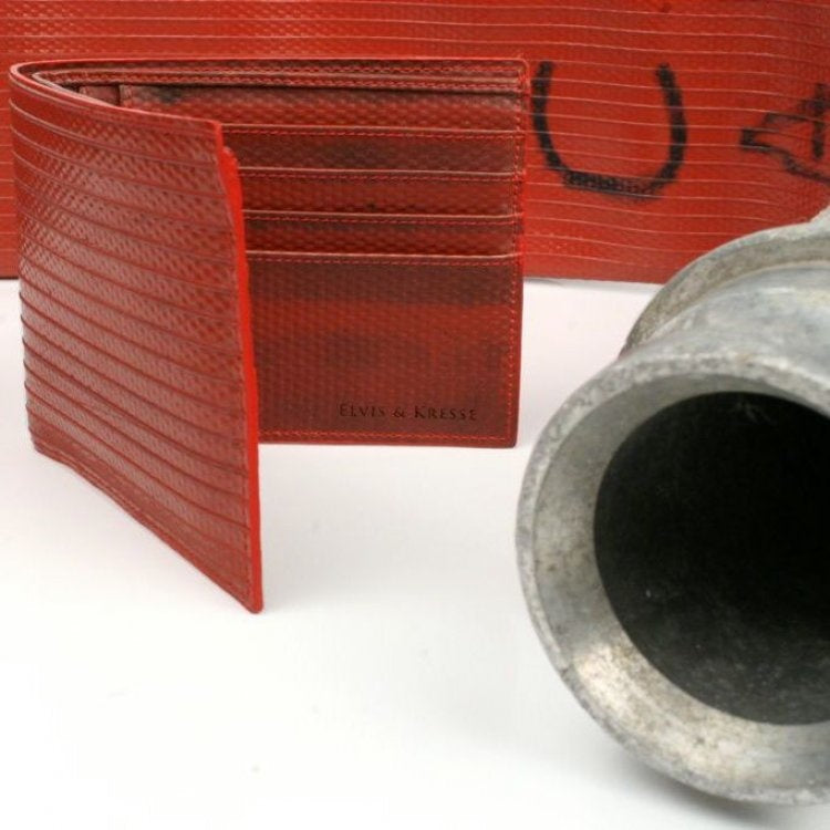 Elvis & Kresse Red Firehose Wallet