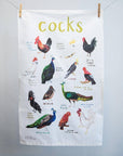 Cocks Bird Cotton Tea Towel
