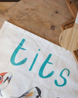 Tits Bird Cotton Tea Towel