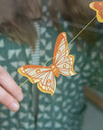British Butterfly Sewn Garland