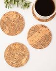 Natural Cork Coasters - Round