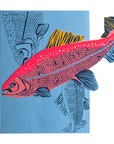 Salmon Greeting Card