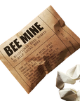 Wildflower seed origami heart 'bee mine' envelope