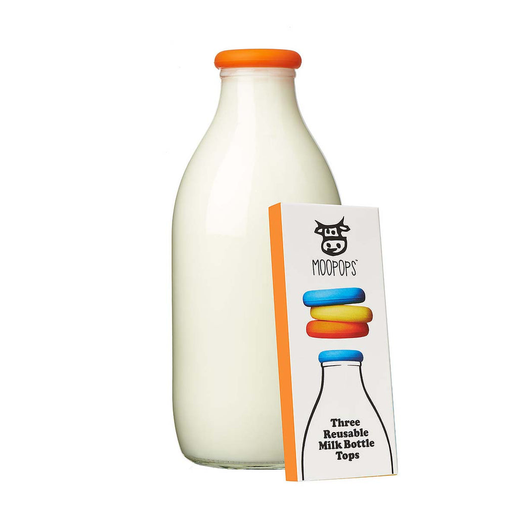 Reusable Bottle Tops – MooPops Eco Milk Lids – Protect the Planet