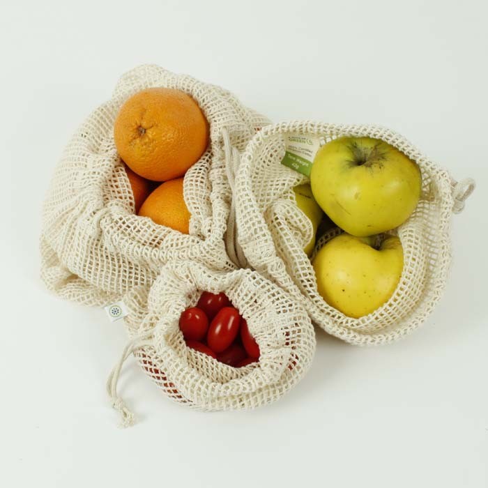 Mesh Vegetable Bags - Set of 3