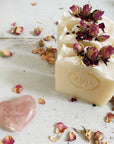 Love Soap - Rose Geranium with Rose buds