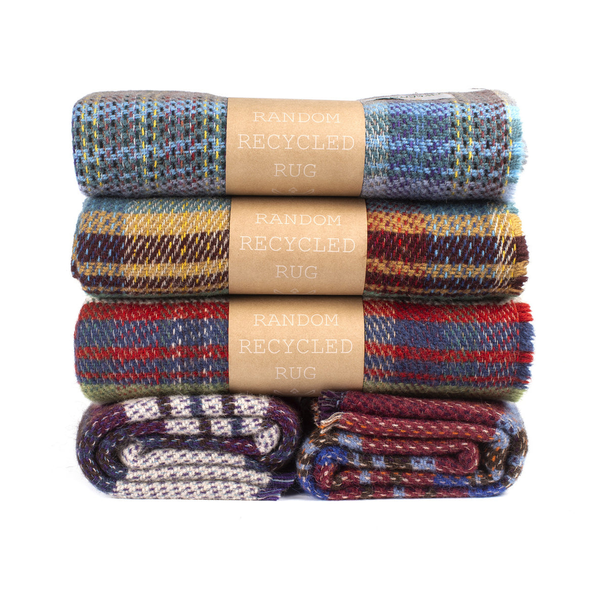 Recycled Wool Rug – Assorted Tweed Offcuts – Protect the Planet