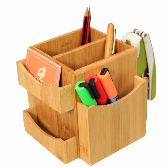 Bamboo Tiered Desk Organiser | Eco Gifts