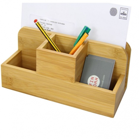 Bamboo Desk Organiser by Woodquail | Eco Gifts