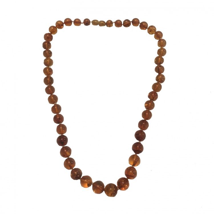 Baltic Amber Round Bead Necklace by Fox & Amber | Eco Gifts