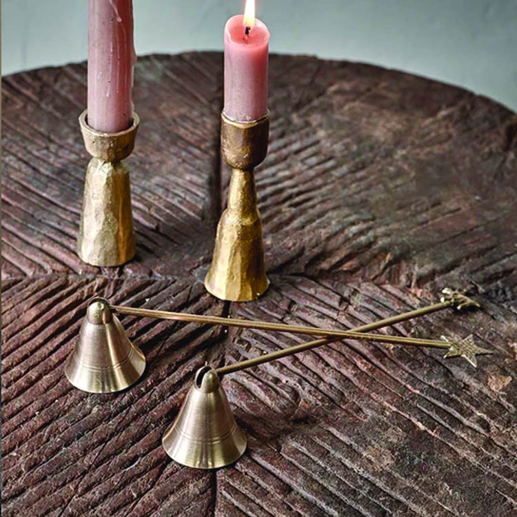 Antique Brass Star Candle Snuffer By Nkuku Eco Gifts